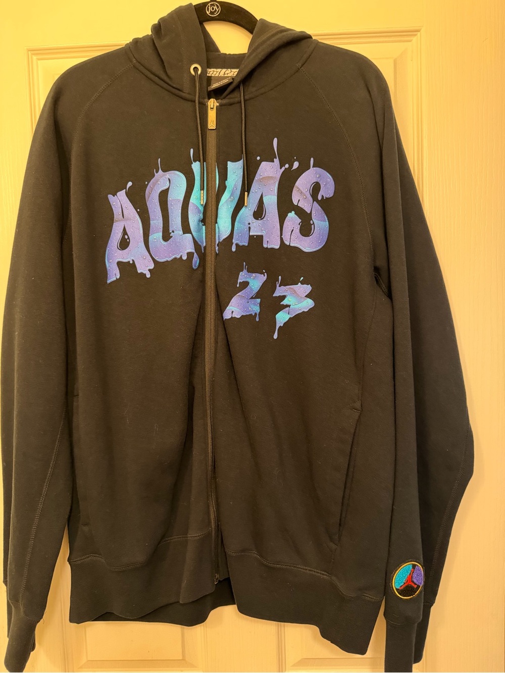 Nike Black Hoodie with White Jumpman Logo